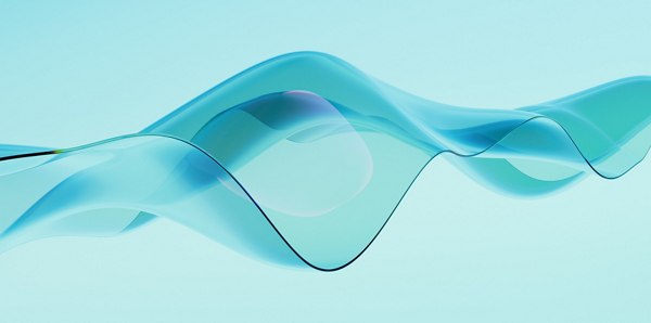 Orange coin-like discs are shown mid-air in a smooth arc as they move from a small stack on the left to forming a taller stacked column on the right, set against a split green and blue background with a minimal, studio-style setup.